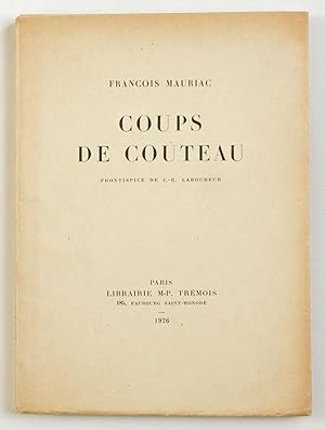 Coups de couteau. Frontispice de J.-E. Laboureur