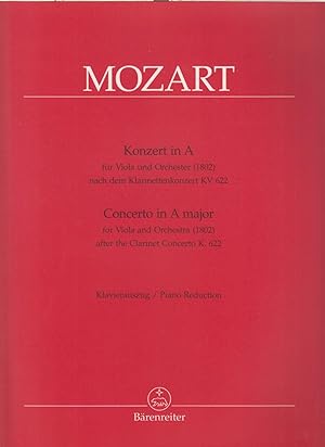 Concerto in A major for Viola & Orchestra (1802) after the Clarinet Concerto K622 - Viola