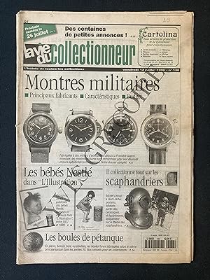 LA VIE DU COLLECTIONNEUR-N°138-12 JUILLET 1996-MONTRES MILITAIRES-SCAPHANDRIERS