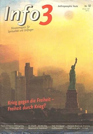 Zeitschrift Info3 - Monatsmagazin für Spiritualität und Zeitfragen. Antroposophie heute. Nr. 10 /...