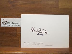 Seller image for Original Autogramm Veronika Fischer /// Autogramm Autograph signiert signed signee for sale by Antiquariat im Kaiserviertel | Wimbauer Buchversand