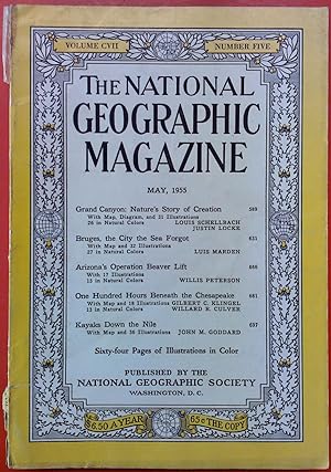 Bild des Verkufers fr The National Geographic Magazine May, 1955. Volume CVII, Number five zum Verkauf von biblion2