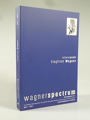 Seller image for Wagnerspectrum Heft 1, 15. Jahrg. Schwerpunkt Siegfried Wagner. for sale by Antiquariat Dorner