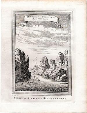 Antique Print-CHINA-SANG WAN HAB-SHIPS-MARITIME-Nieuhof-van der Schley-c.1750