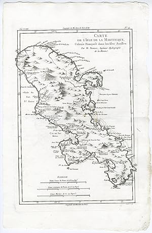 Antique Print-MARTINIQUE-ANTILLES-CARAIBEAN-Bonne-c.1780