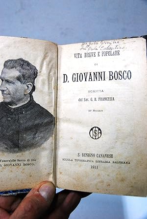 Imagen del vendedor de vita breve e popolare di d. giovanni bosco a la venta por STUDIO PRESTIFILIPPO NUNZINA MARIA PIA