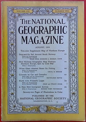 Bild des Verkufers fr The National Geographic Magazine August, 1954. Volume CVI, Number two zum Verkauf von biblion2