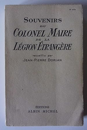 Seller image for Souvenirs du Colonel Maire de la Lgion Etrangre. for sale by Bonnaud Claude