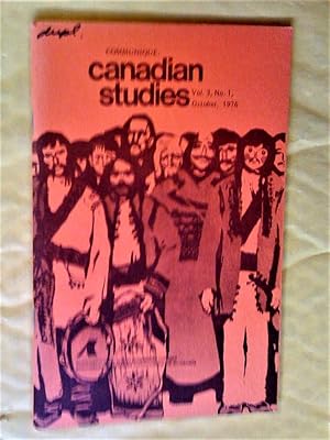 Communique: Canadian Studies Vol 3, No. 1, October 1976 (Multiculturalism in Canada)