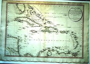 Bild des Verkufers fr General Chart of the West India Islands with the Adjacent Coasts of the Spanish Continent. zum Verkauf von Patrick Pollak Rare Books ABA ILAB