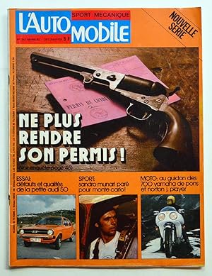 L'AUTOMOBILE n° 343 déc/janvier 1974, Audi 50 GL, Salon de Turin, Norton 850 John Player