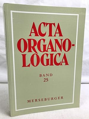 Seller image for Acta organologica; Teil: Bd. 25., Jahresgabe 1996. Gesellschaft der Orgelfreunde: Verffentlichung der Gesellschaft der Orgelfreunde ; 158 for sale by Antiquariat Bler