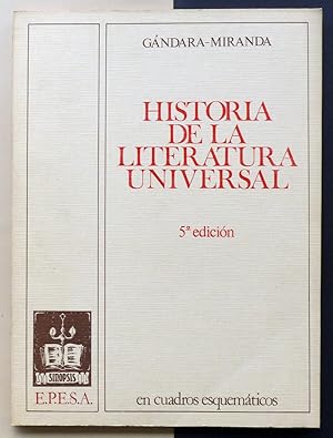 Historia de la Literatura Universal. En cuadros esquemáticos.