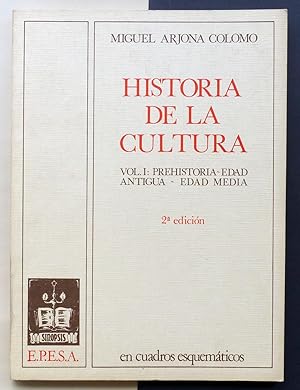 Historia de la Cultura. En cuadros esquemáticos. Vol.I y Vol.II.