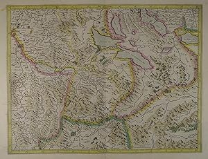 (Argow). Altkolorierte Kupferstich-Karte von G. Mercator. Amsterdam, Hondius 1633, 36 x 47 cm