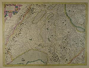 Das Wiflispurgergou. Altkolorierte Kupferstich-Karte von G. Mercator. Amsterdam, Hondius 1633, 35...