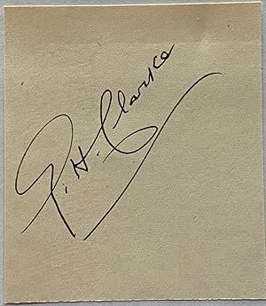 George Herbert Clarke signature