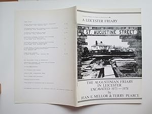 Seller image for A Leicester Friary: the Augustinian Friary in Leicester - excavated, 1973 - 1978 for sale by Aucott & Thomas