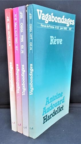 Vagabondages ( année 1980, 4 numéros ) 17, Amour: 18, Comptines:19, Mort: 20 Rêve