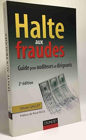 Image du vendeur pour Halte aux fraudes - 2e dition: Guide pour auditeurs et dirigeants mis en vente par crealivres