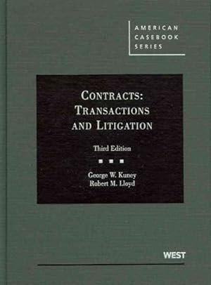 Imagen del vendedor de Contracts : Transactions and Litigation a la venta por GreatBookPrices