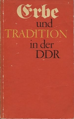 Seller image for Erbe und Tradition in der DDR Die Diskussion der Historiker for sale by Flgel & Sohn GmbH