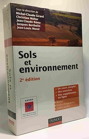 Sols et environnement - 2e édition - Cours exercices et études de cas - Livre+compléments en lign...