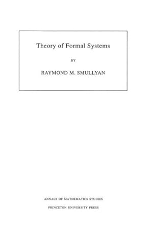 Seller image for Theory of Formal Systems for sale by GreatBookPricesUK