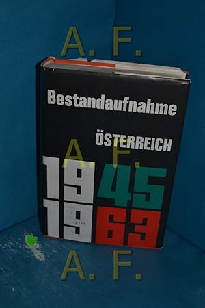 Imagen del vendedor de Bestandaufnahme sterreich 1945 -1963. a la venta por Antiquarische Fundgrube e.U.
