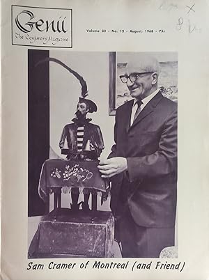 Seller image for Genii The Conjuror's Magazine August 1968 (Sam Cramer on cover) Vol.32 No.12 for sale by Shore Books