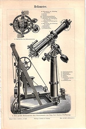 Original-Holzstich. Heliometer",