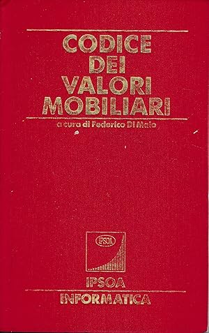 Immagine del venditore per Codice dei valori mobiliari venduto da librisaggi