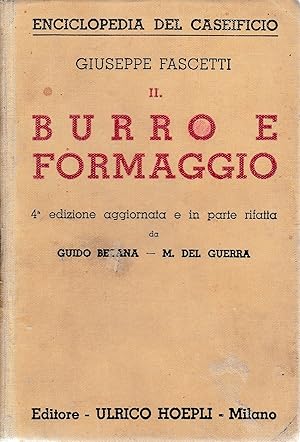 Enciclopedia del Caseificio II. Burro e formaggio