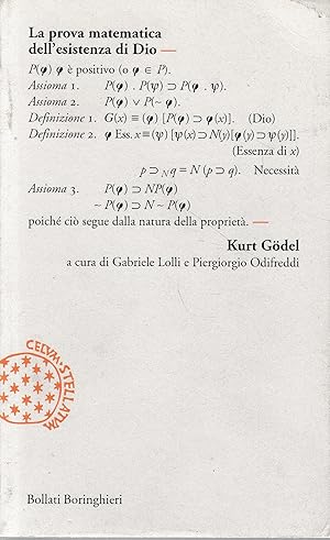 Immagine del venditore per La prova matematica dell'esistenza di Dio venduto da librisaggi