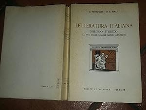 Seller image for Letteratura italiana.Disegno storico ad uso delle scuole medie superiori for sale by librisaggi
