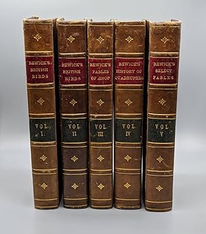 A UNIFORMLY BOUND SET OF FOUR OF THOMAS BEWICK'S BEST KNOWN WORKS: BEWICK'S BRITISH BIRDS 2 Volum...