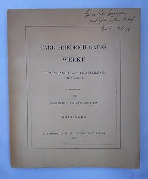 Über Gauss' physikalische Arbeiten (Magnetismus, Elektrodynamik, Optik) (=Carl Friedrich Gauss We...