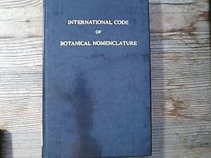 Imagen del vendedor de Internationaler Code der botanischen Nomenklatur : angenommen vom Elften Internationalen Botanischen Kongress, Seattle, August 1969 a la venta por Antiquariat Bookfarm