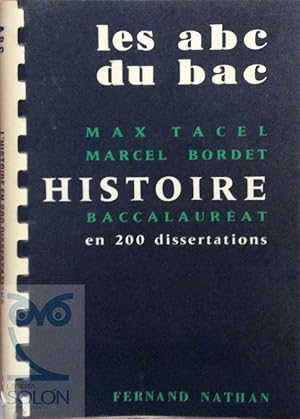 Image du vendeur pour Histoire Baccalaurat en 200 dissertations mis en vente par LIBRERA SOLN