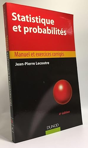 Immagine del venditore per Statistique et probabilits - 4e dition venduto da crealivres