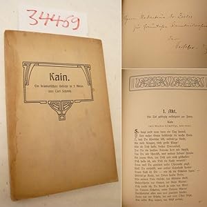 Kain. Ein dramatisches Gedicht in 5 Akten von Carl Schmitz