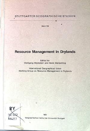 Bild des Verkufers fr Resource management in drylands : results of pre-congress symposium Stuttgart August 23-25, 1984 on occasion of 25th International Geographical Congress 1984. Stuttgarter geographische Studien ; Bd. 105 zum Verkauf von books4less (Versandantiquariat Petra Gros GmbH & Co. KG)