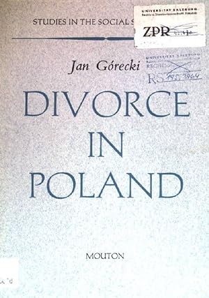 Immagine del venditore per Divorce in Poland: contribution to sociology of law. Studies in social sciences 5. venduto da books4less (Versandantiquariat Petra Gros GmbH & Co. KG)