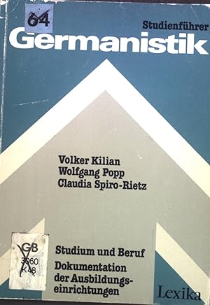 Seller image for Studienfhrer Germanistik. for sale by books4less (Versandantiquariat Petra Gros GmbH & Co. KG)