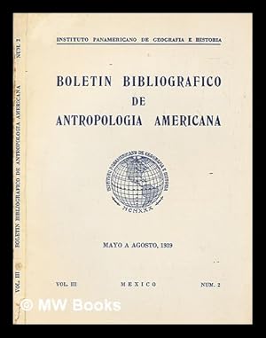 Imagen del vendedor de Boletn de antropologa americana - Mayo A Agosto 1939 a la venta por MW Books Ltd.