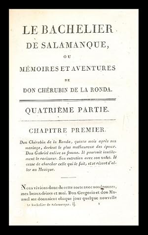 Image du vendeur pour Le bachelier de Salamanque, ou mmoires et aventures de Don Chrubin de la Ronda / Tome 2 mis en vente par MW Books Ltd.