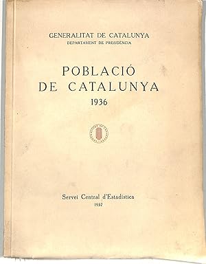 POBLACIÓ DE CATALUNYA 1936