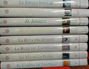 RUTAS DE ESPAÑA (8 VOLUMENES). I: EL CAMINO DE SANTIAGO. II: LA VIA DE LA PLATA. III: LA RUTA DEL...