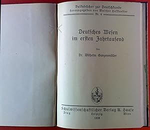 Seller image for Deutsches Wesen im ersten Jahrtausend. for sale by biblion2