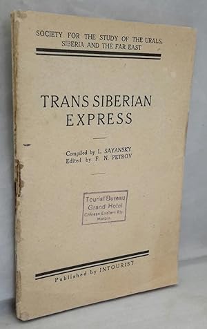 Immagine del venditore per Trans Siberian Express. (Society For The Study Of The Urals, Siberia and The Far East.) venduto da Addyman Books